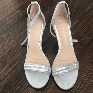 Silver Glitter Sandals size 9.5